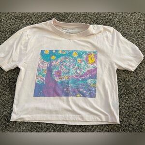 Hot Topic The Starry Night Medium Crop Top